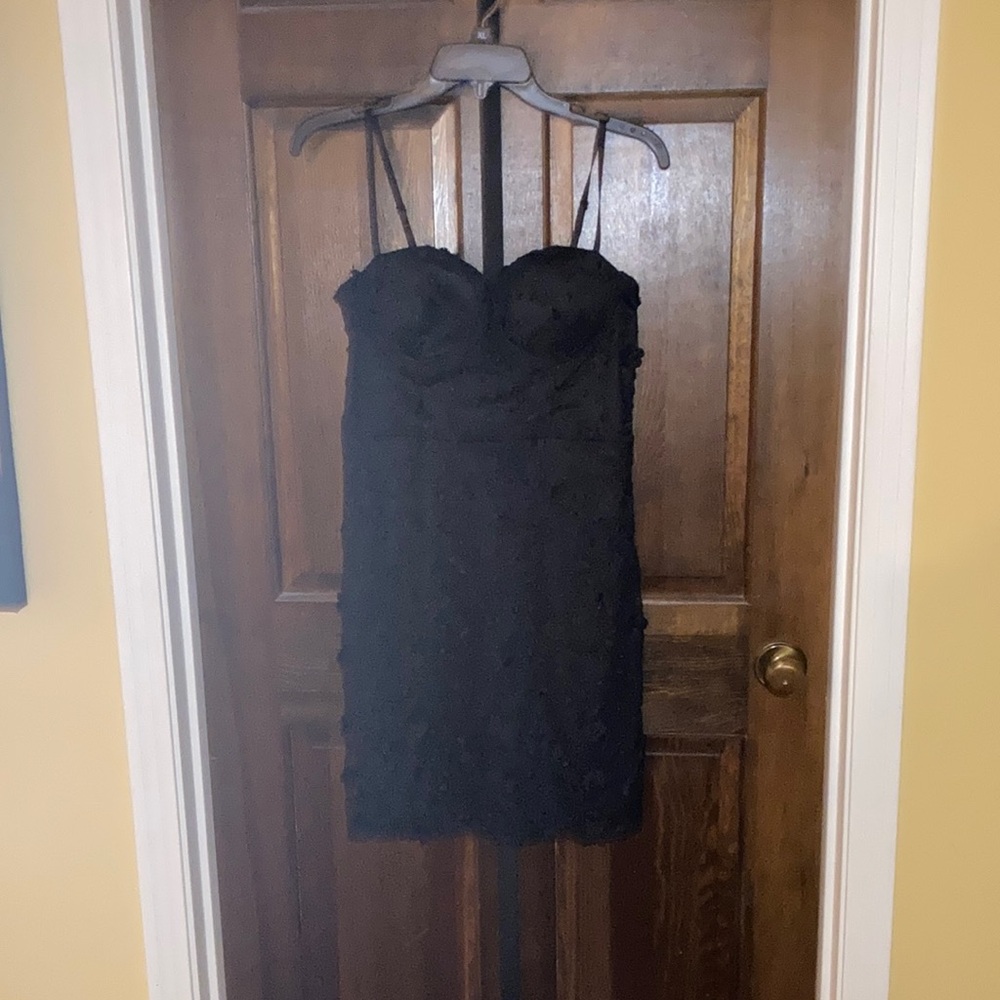 NWOT Haute Monde Black Lace Mini Dress